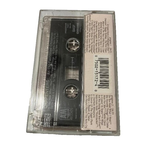 Carpenters An Old-Fashioned Christmas Cassette 1984 A&M Records Tested - Picture 2 of 2